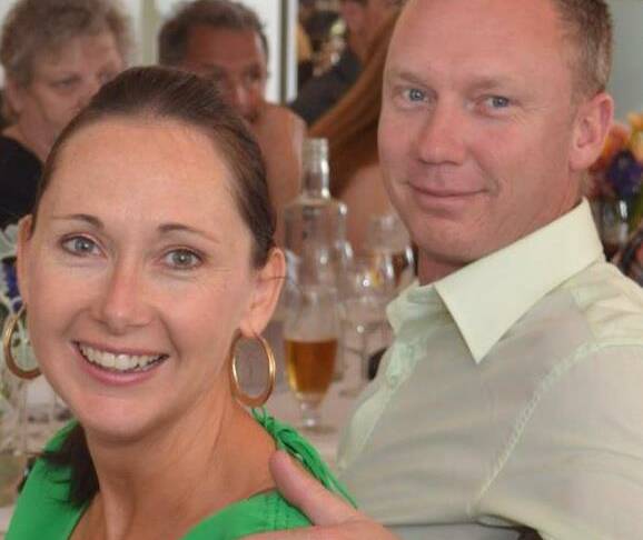 FAMILY SUPPORT: Senior Constable Helen McMurtrie with her partner, Garry Huard, who had to travel five hours to the Gold Coast following the shooting last month.