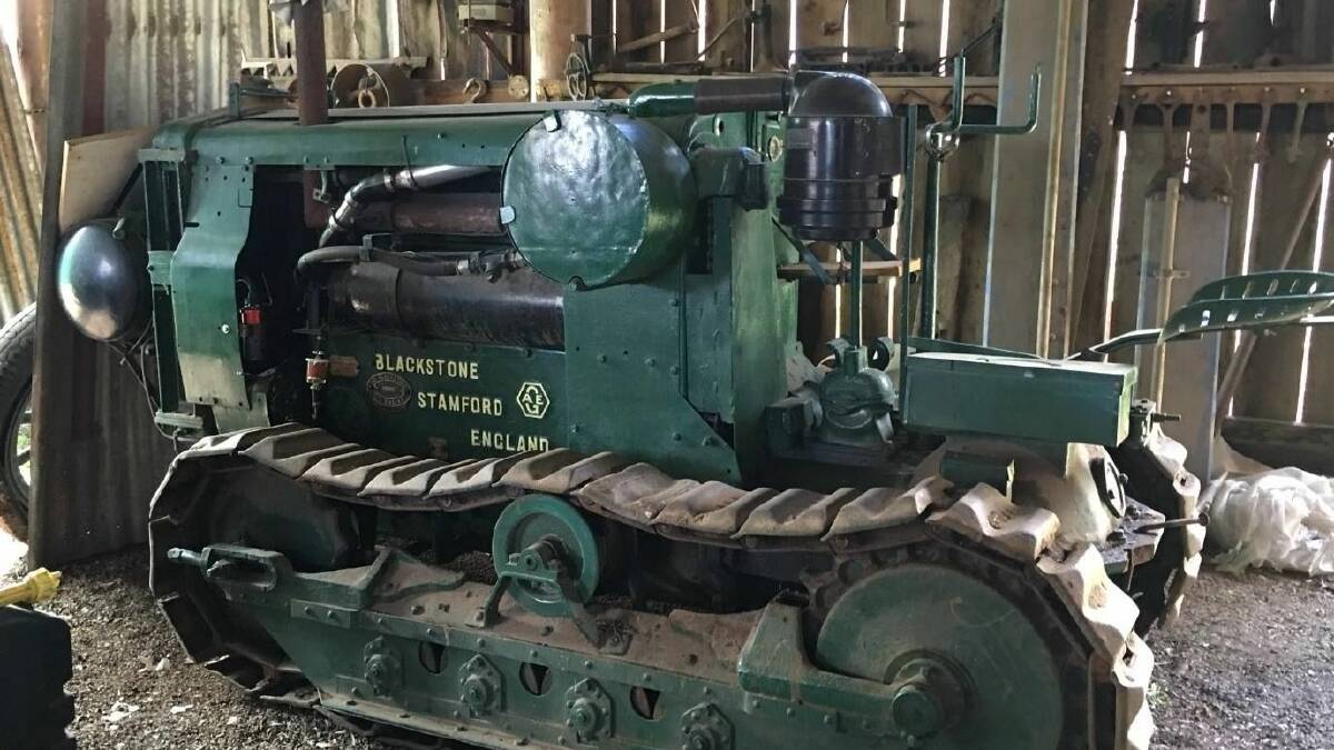 The 1919 Blackstone Crawler Tractor is thought to be the only one of that model still in working order in the world.