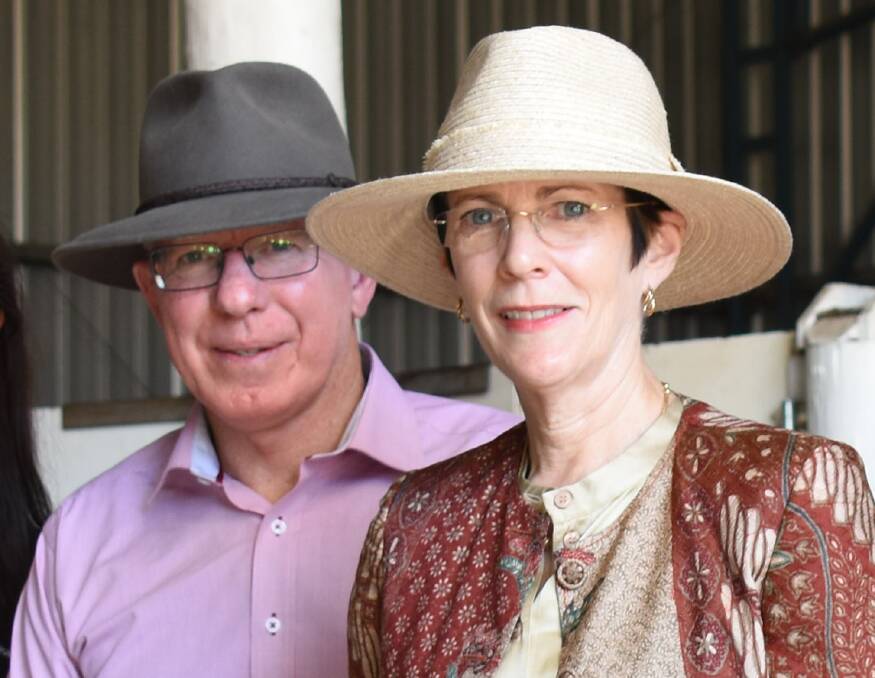 Linda Hurley with her husband Governor-General David Hurley.