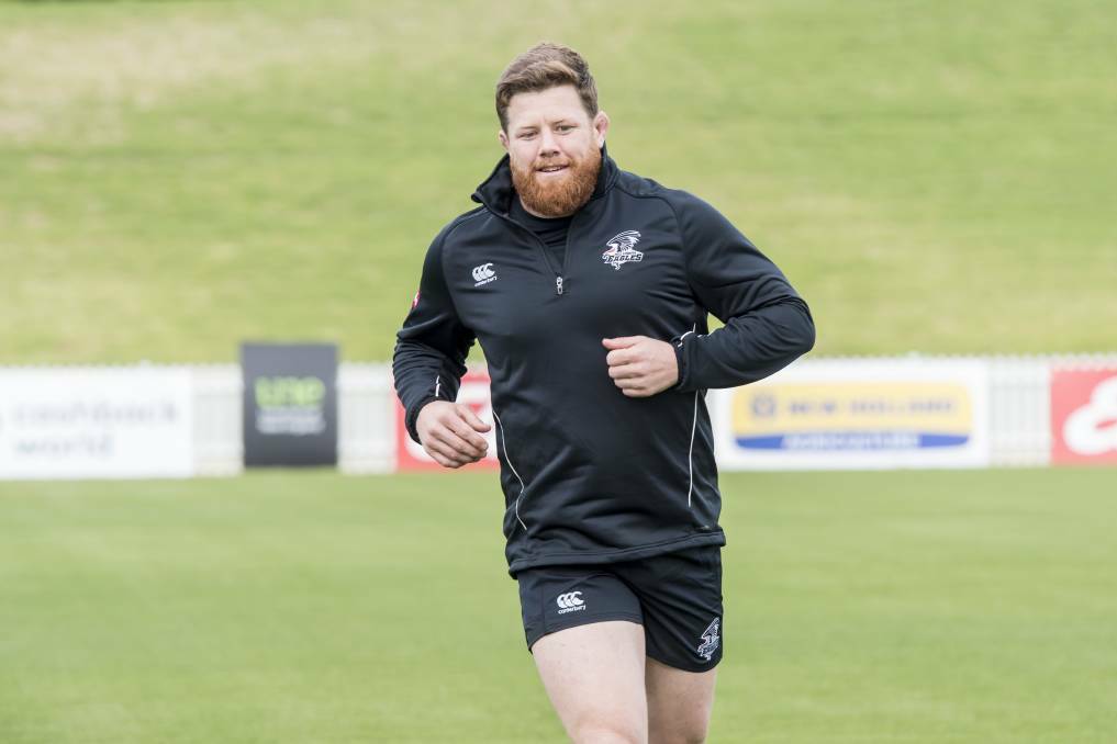 EAGLE: Ryan trains with NSW Country at Scully Park in late 2018. Photo: Peter Hardin