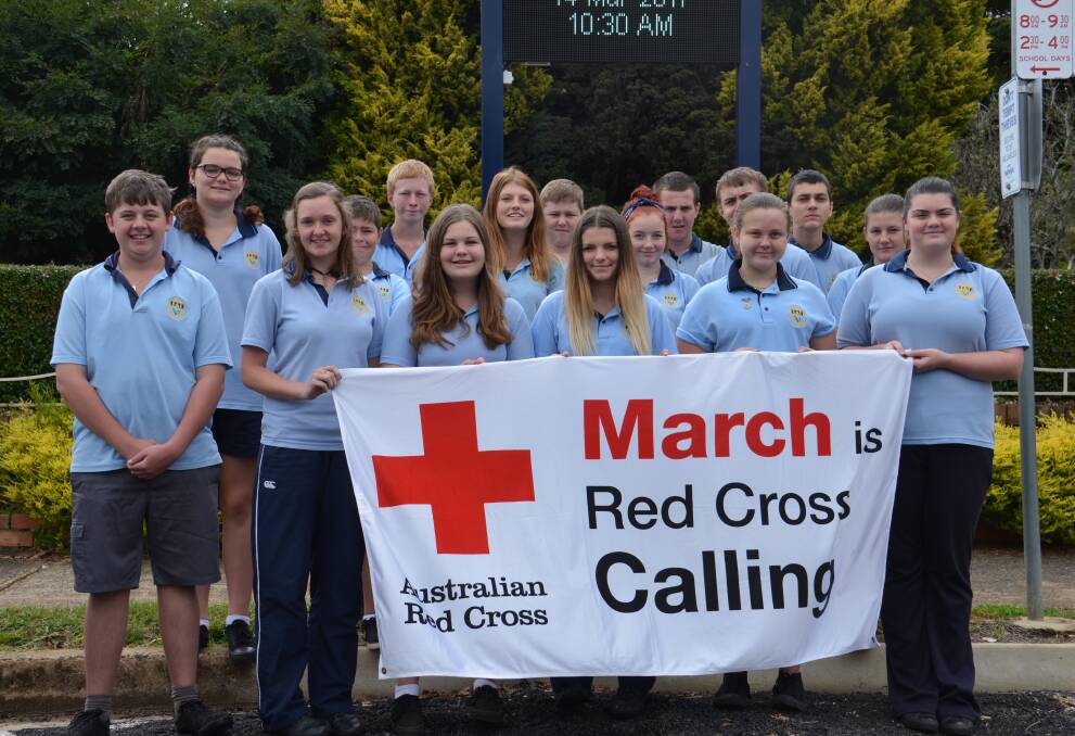Knocking: Year 10 students from Glen Innes High School will be door knocking next week in a bid to raise funds for the Australian Red Cross Calling campaign.