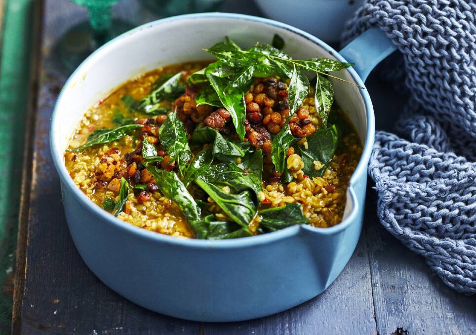 Spinach dhal. Picture: Supplied