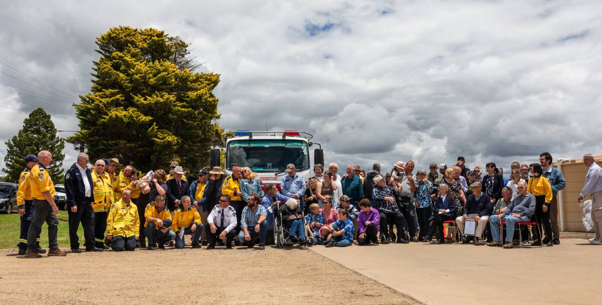 The community and members of the Reddestone Rural Fire Brigade gathered for its 80-year anniversary. Picture by Jim A. Barker/Twelve Points Photography.