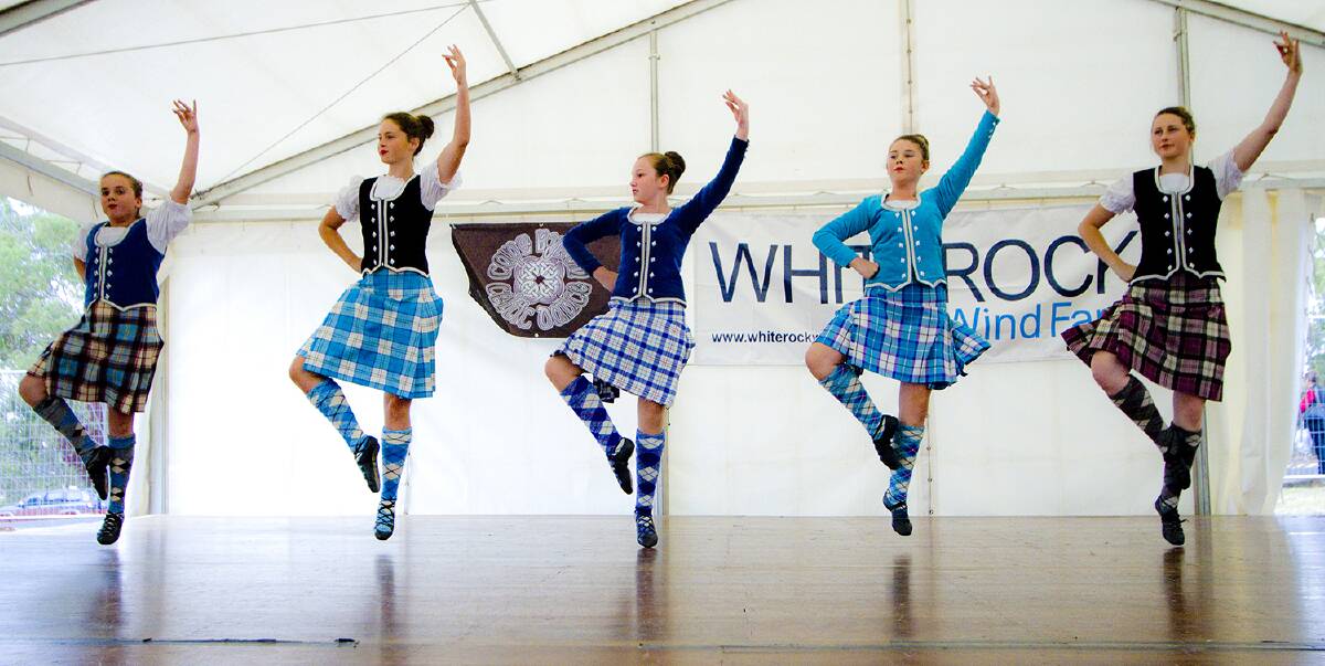Dancing a fling at the Celtic Festival.