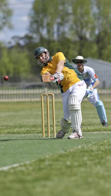 BIG HITS: Jack Symons on his way to an impressive 45 with the bat. Picture: Tony Grant
