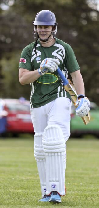 Toby Shannon made 56 for Kings in the game against the premiers on Saturday. 