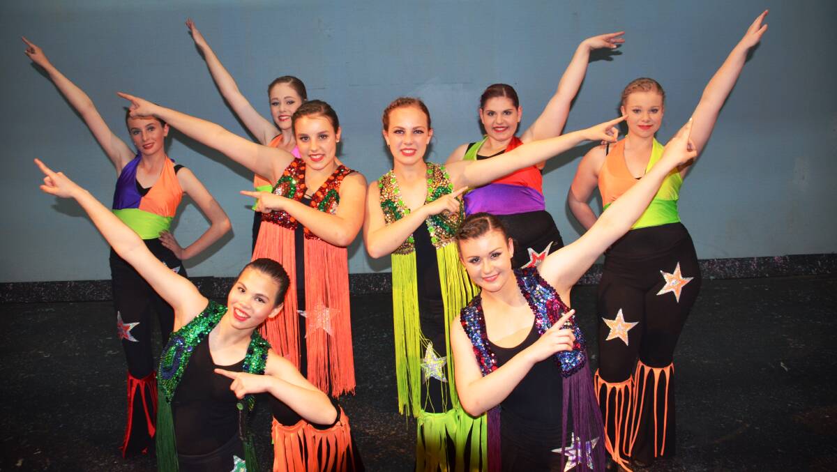 SPECTACULAR: Some of the Glen Innes High School Dance Spectacular cast. Picture Craig Thomson