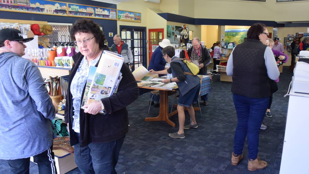 The Glen Innes Visitor Centre is buzzing with festival ticket and merchandie sales as people pour into town.