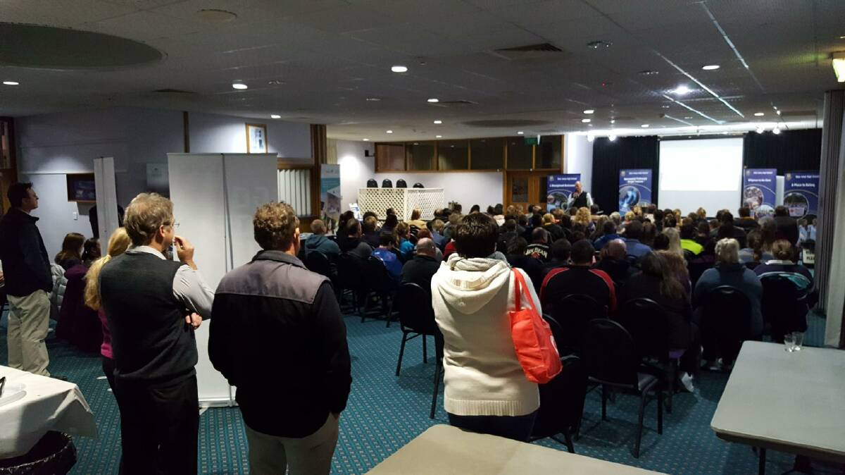 STANDING ROOM ONLY: There was a great turnout to the school-based traineeships information session from students, their parents and potential employers.