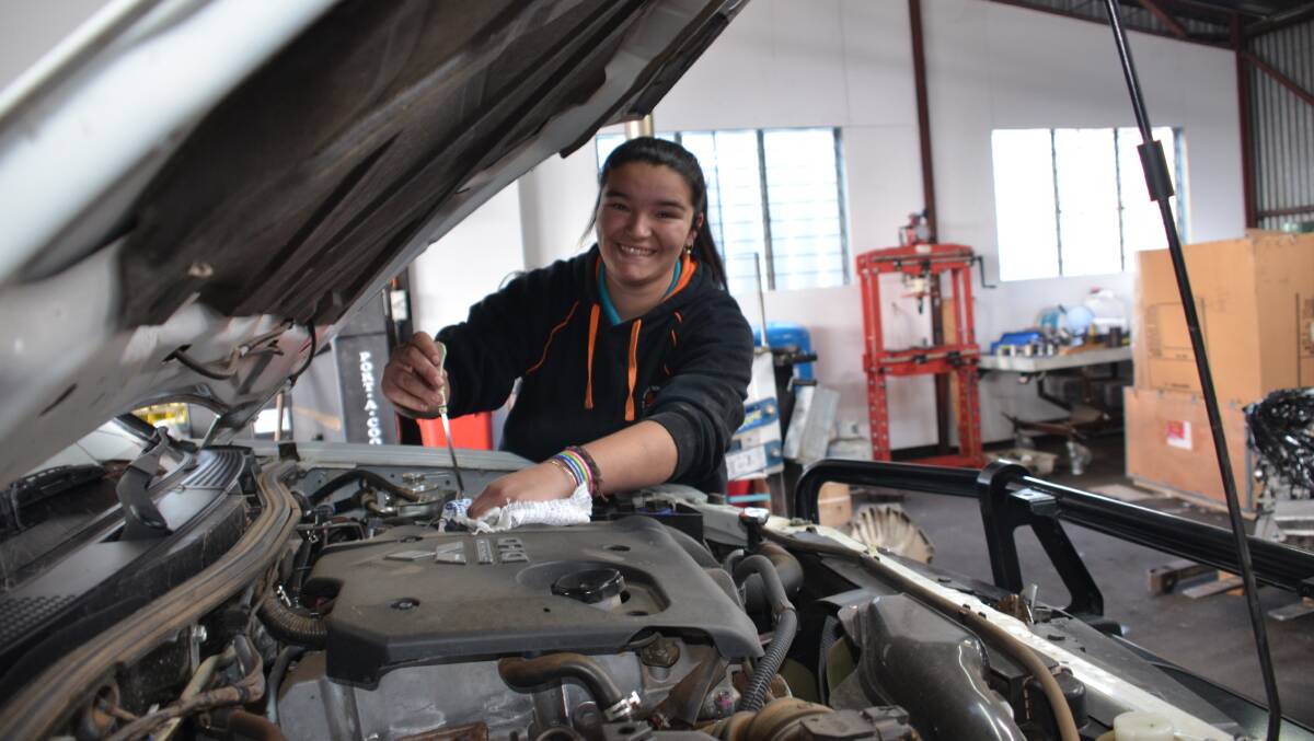 Kealia Hope is pursuing her dream of becoming a mechanic while still at school.