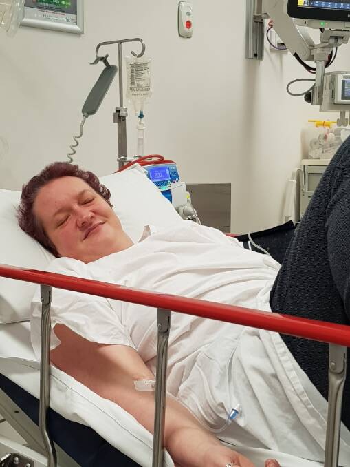 Alona Beauchamp has had a setup in her battle against bowel cancer, being admitted to Armidale Hospital earlier this week.