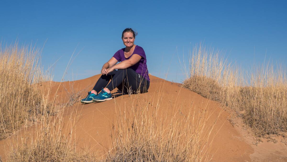 Jenna Brook will be running 4500 kilometres from the bottom of Tasmania to the top of Queensland for bowel cancer awareness. Photo: Jess O'Dea