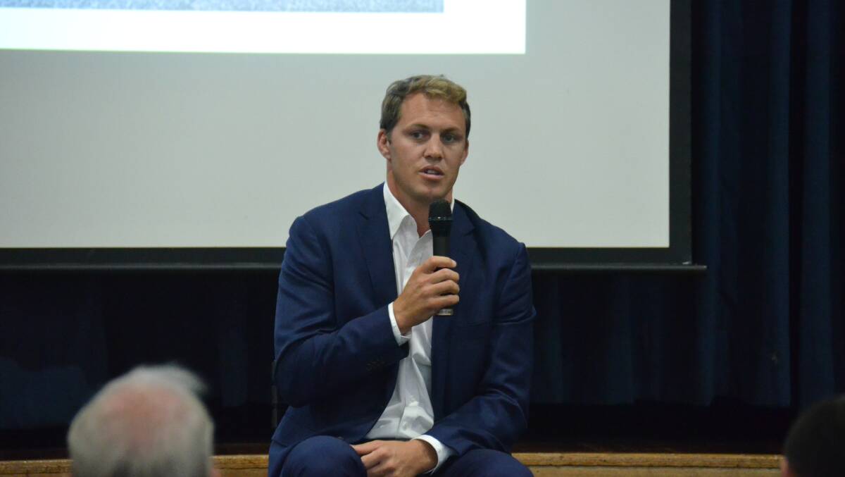 SPECIAL GUEST: Former Wallaby Stephen Hoiles spoke at the NIAS luncheon and entertained the crowd with tales of the highs and lows of professional sport. 