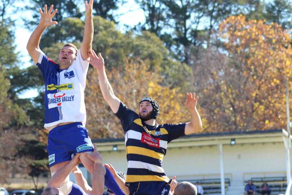 COURAGEOUS: The Elks will be at home on July 21 to the Armidale Blues. The side took 13 players to Tamworth and were beaten but gallant in defeat. Photo: Catherine Stephen. 