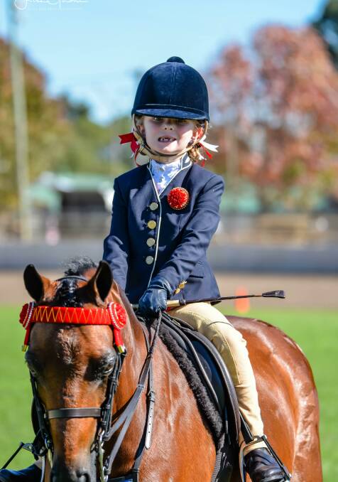 FUTURE STAR: Lali Alt impressed onlookers with her horsemanship skills at the Northern NSW hack championships. Photo: Lisa Gordon-Little More Grace photography