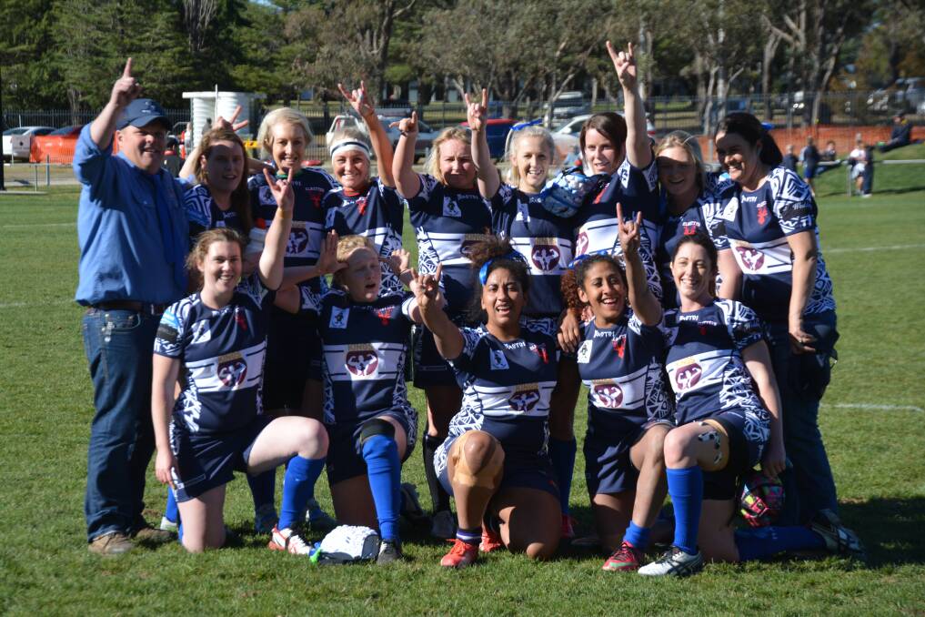 TRIUMPHANT: The 2016 New England Rugby Union premiers - the Glen Innes Elkettes. 