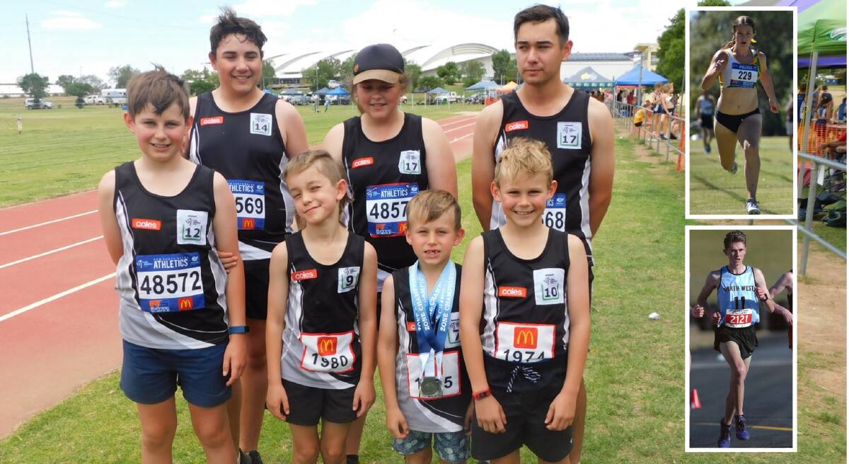 Glen Innes Little Athletics will host come and try days with Georgie and Debbie Webster, James Tait, along with Mikielee Snow and Matt Campion (inset) helping to coach. 