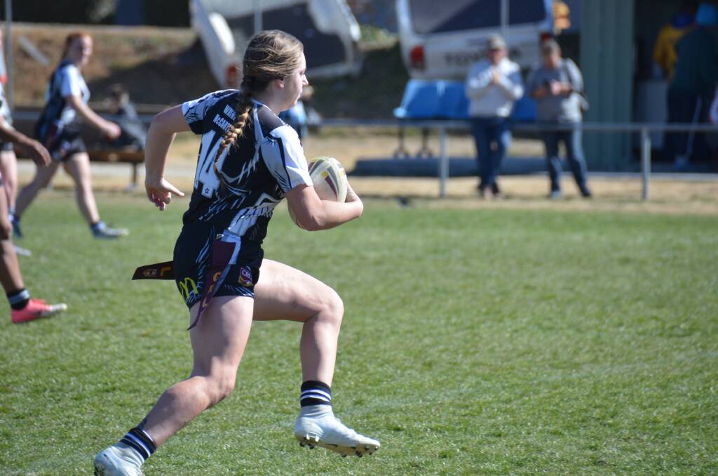 Sarah Byrne claimed one of Glen Innes' three second-half tries in Sunday's major semi-final against the Moree Boars. 