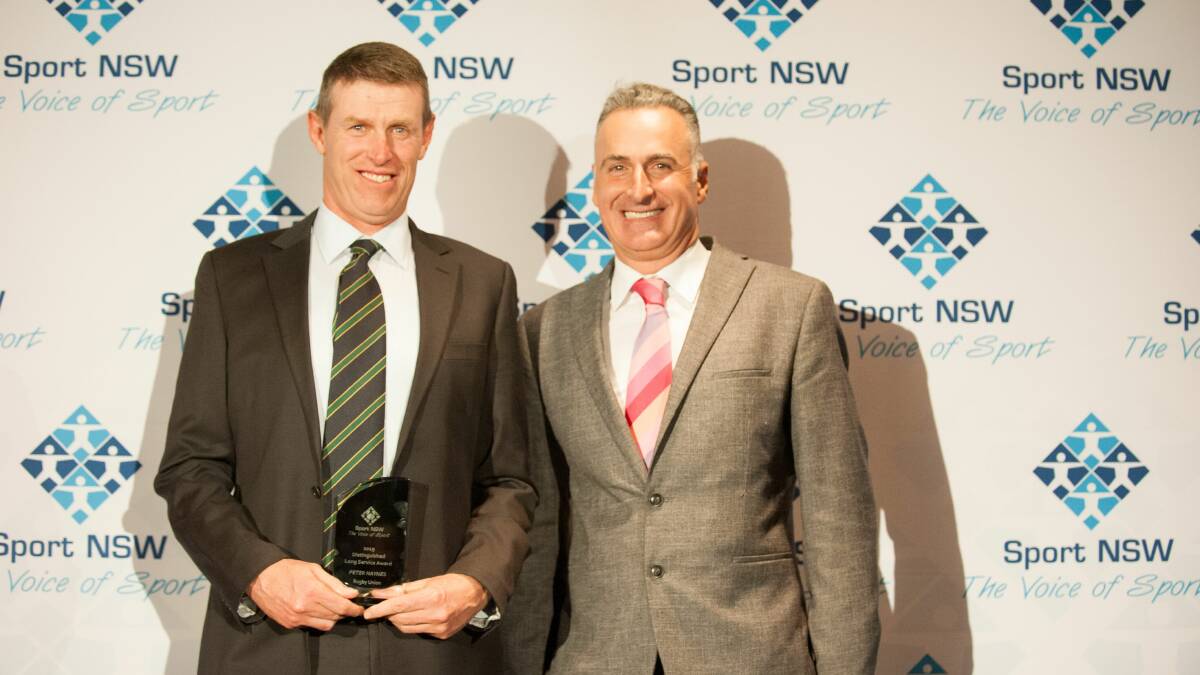 NERU referee Peter Haynes was honoured for his contribution to sport. 