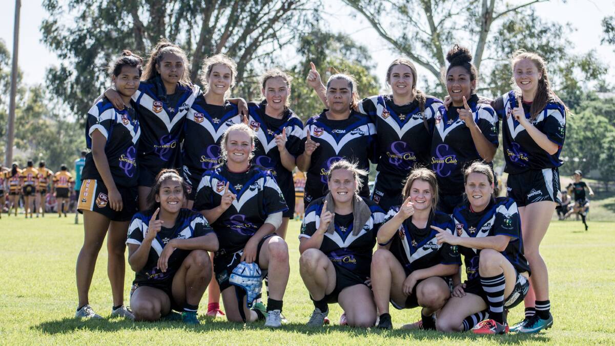 The Glen Innes Magpies women have won the post-season Group 19 9s two years in-a-row. Photo: Brenton Hodge. 