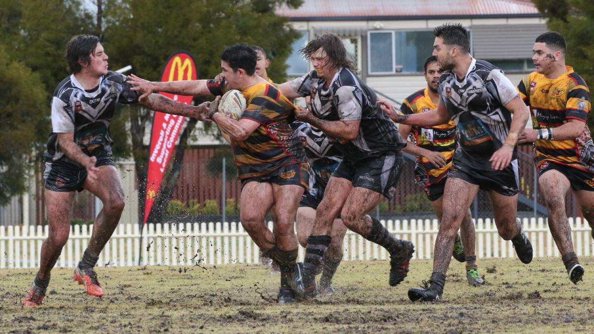 MISSED OUT: The Glen Innes Magpies under 18s were narrowly defeated in Sunday's preliminary final by the Boomerangs. Photo: Lynverell Photography. 