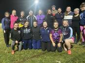 INFORMATIVE: The Glen Innes Elkettes team attended a training session hosted by Glen Innes local and Melbourne Rebels Super W coach Alana Thomas. Photo: Glen Innes Elks Facebook. 