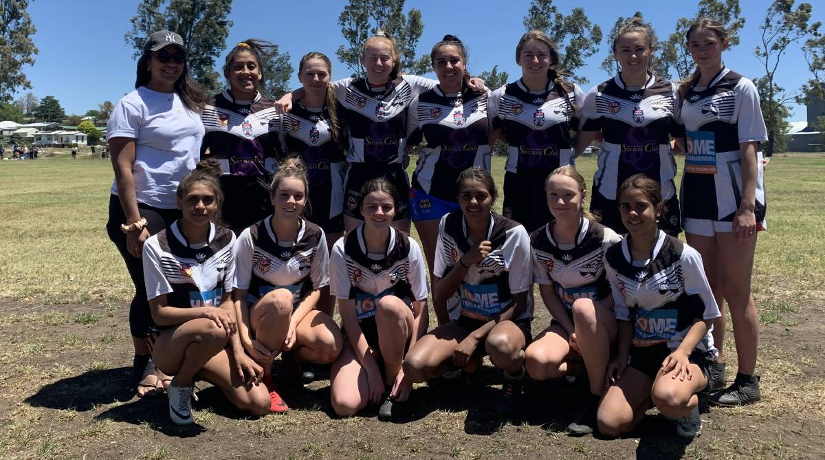 TOP SPOT: The Glen Innes open's and under-17 sides took out the Group 19 women's nines tackle tournaments. Photo: Supplied. 