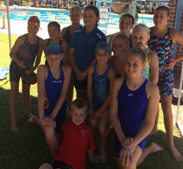 MAKING WAVES: The team of 12 Redfins made an impact at a carnival in Inverell on Sunday. 