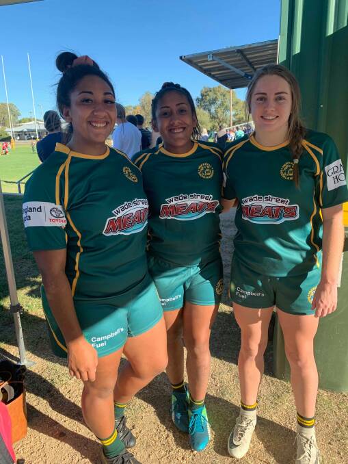 CHAMPIONSHIPS READY: Amelia and Alisa Tunamena and Sarah Byrne will play for Central North at the Country Championships this weekend in Tamworth. 