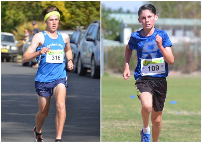 TURN OF SPEED: Matthew Campion and Kayden Elliot won their races at the Armidale Fun Run on Sunday. 