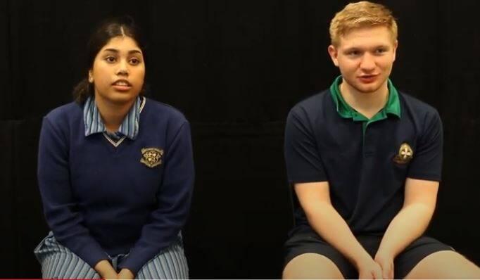 SPOTLIGHT: Inala Wise (Wemba Wemba nation) and Corey Rowe (Wojuboluk nation) answer what their peers want to know about what it means to be Indigenous. Picture: St Patrick's College