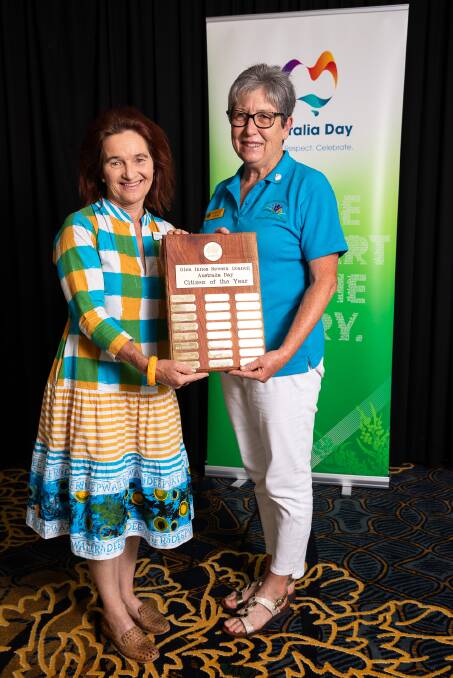 Mary Hollingworth and Leonie Lee are named the joint Citizen of the Year for Glen Innes Severn Council. Picture supplied. 