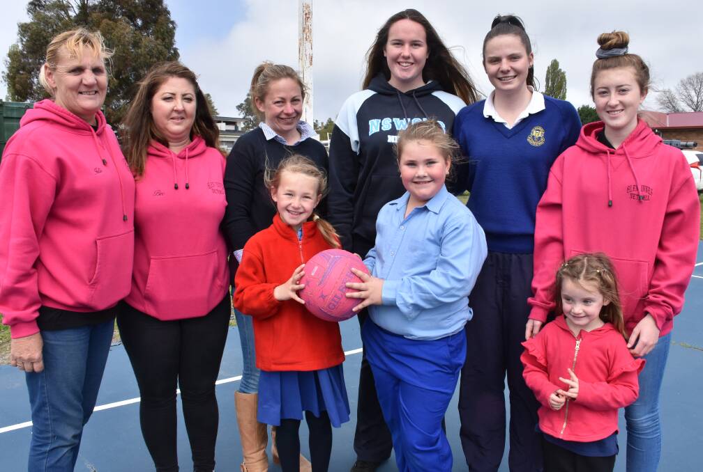 Julie Fuller, Captain Bec Cooke, Sal Floyd, AIS squad members Liz Chard and Emily Burton, Maddison Cooke, Paige Floyd, Abi Jacobs and Aria Boan.