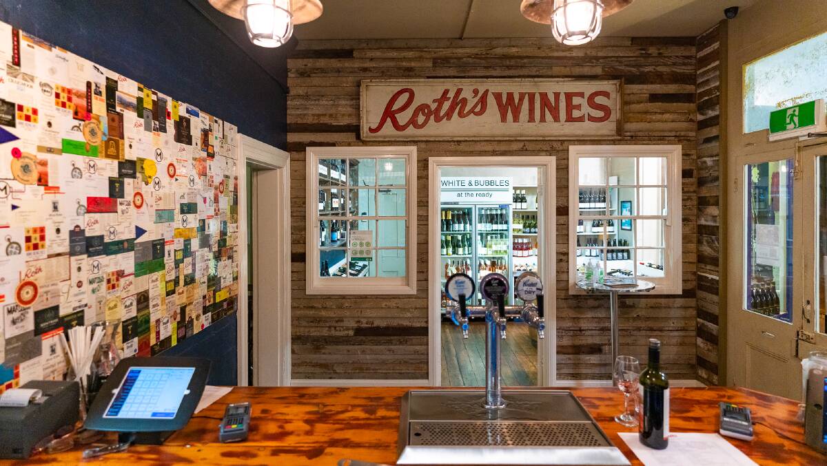 The front section of Roth's Wine Bar, which used to fit about 100 drinkers.