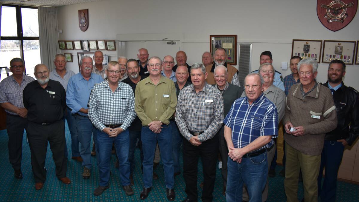 OLD MEMORIES: Over two dozen retired police attended the event in Glen Innes. Picture: Andrew Messenger.