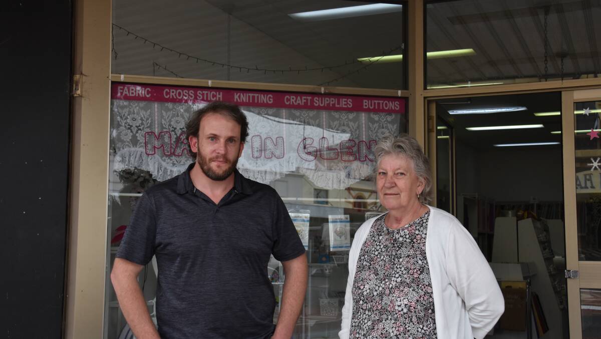 SHUTTING SHOP: Made in Glen owner Laura Hamilton with son David Lewis. The store is set to close at the end of May.