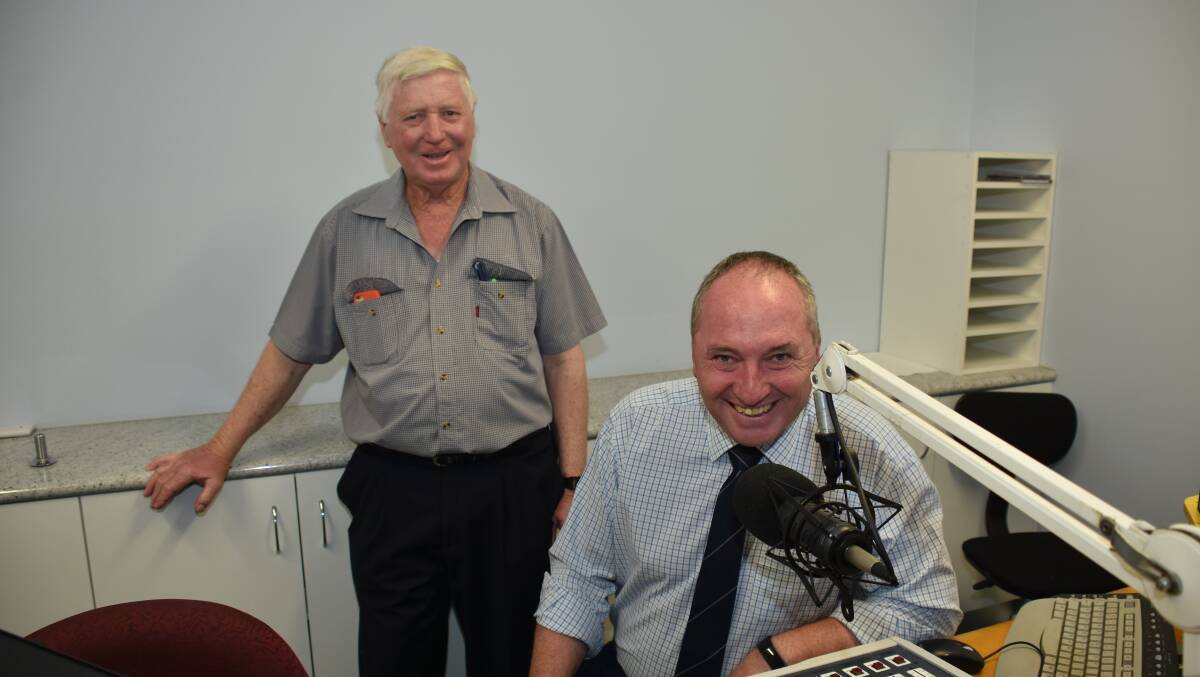 Barnaby Joyce with David Donnelly. 