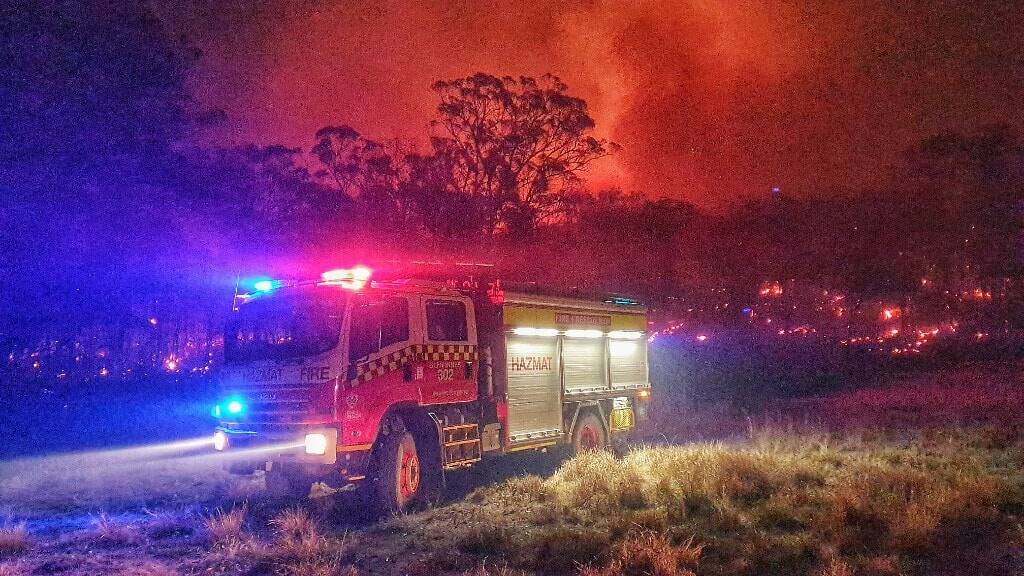 FIRE AND FURY: Fire crews fought the season's third emergency blaze outside Tenterfield this week. Picture: Glen Innes Fire and rescue station 302