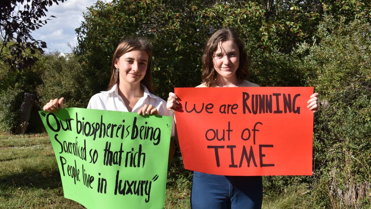 Callista Sheridan and Bethany Coulter are going on strike - from school.
