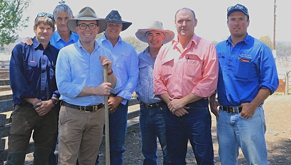 Adam Marshall turned the first sod on the rebuild of the Glen Innes saleyards last Friday. 
