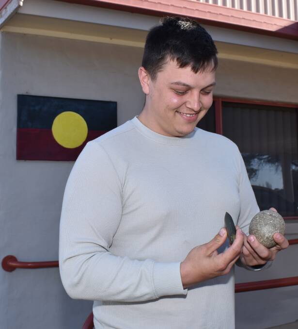 RETURNED HOME: Land Council CEO Jayden Potter said the three artifacts have major historic and spiritual significance. Pictures: Andrew Messenger.