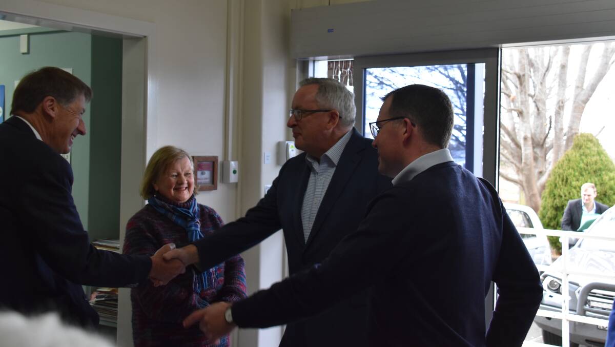 The Minister arrived in Glen Innes this afternoon before heading onto Armidale.