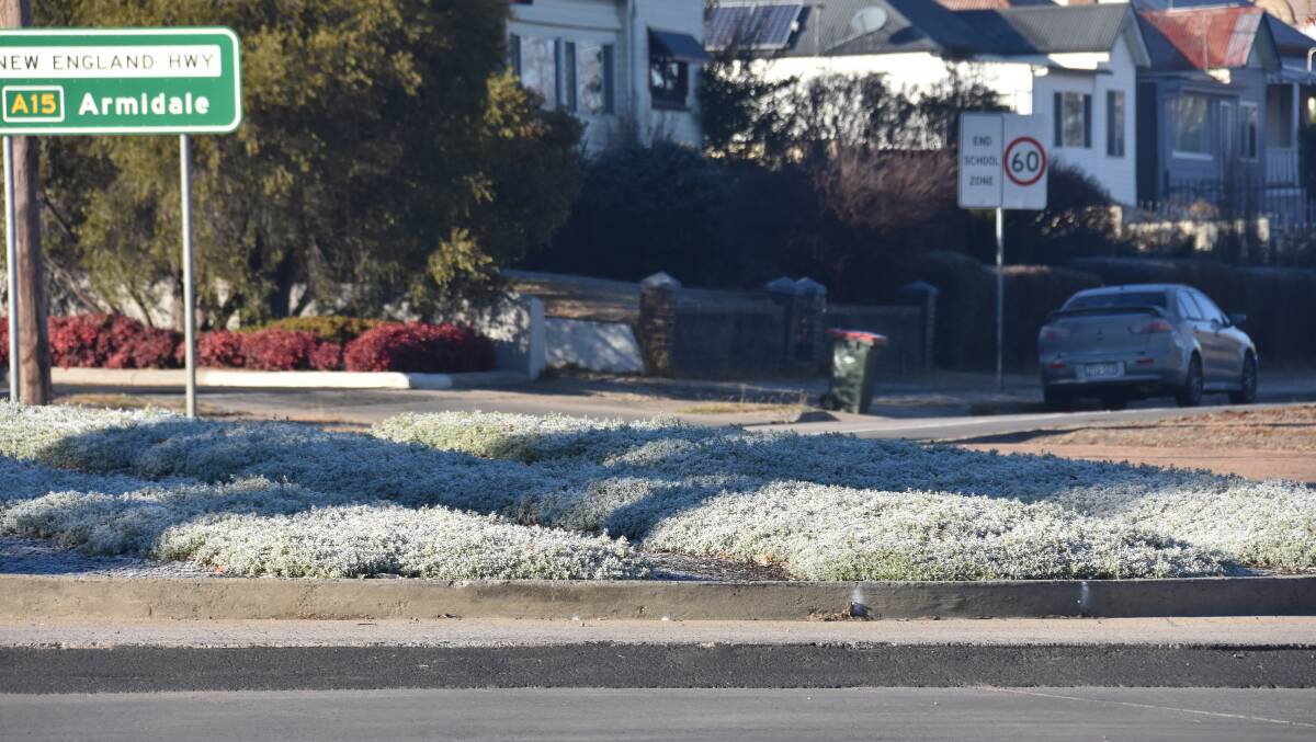 Most of Glen Innes was frozen solid this morning, with a record frost.