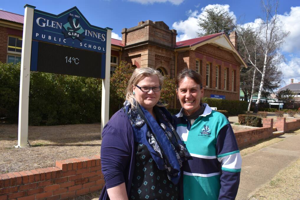 AWARD WINNERS: Glen Innes Public School duo Natasha Ward and Jeanette Hillier both won awards for excellence.