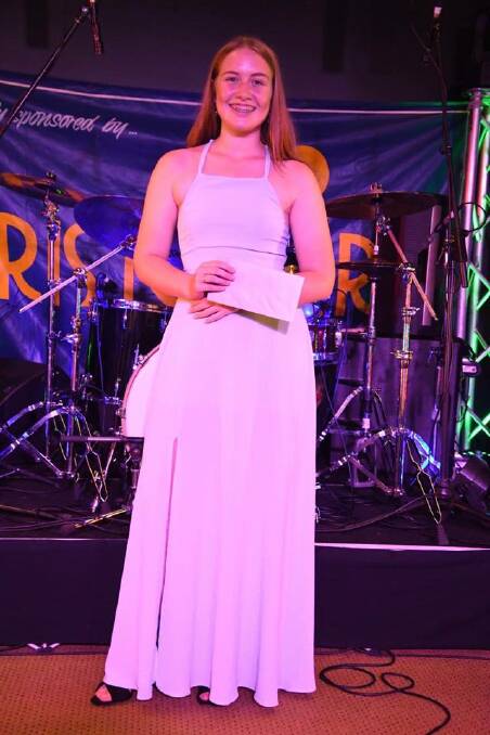 RISING SINGING STAR: Kathryn Luxford on stage at the Tamworth Country Music Festival. Picture: Supplied