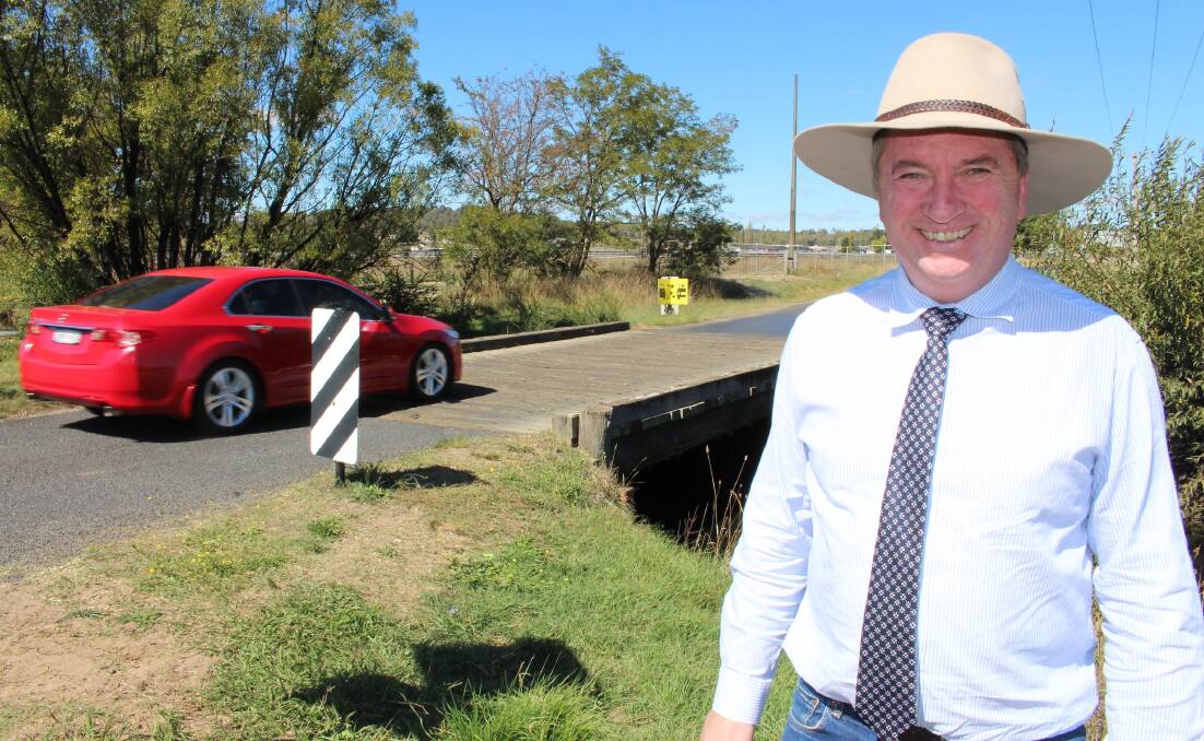 Barnaby Joyce promises to rebuild this bridge. 