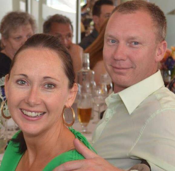 FAMILY SUPPORT: Senior Constable Helen McMurtrie with her partner, Garry Huard, who had to travel five hours to the Gold Coast following the shooting in January.