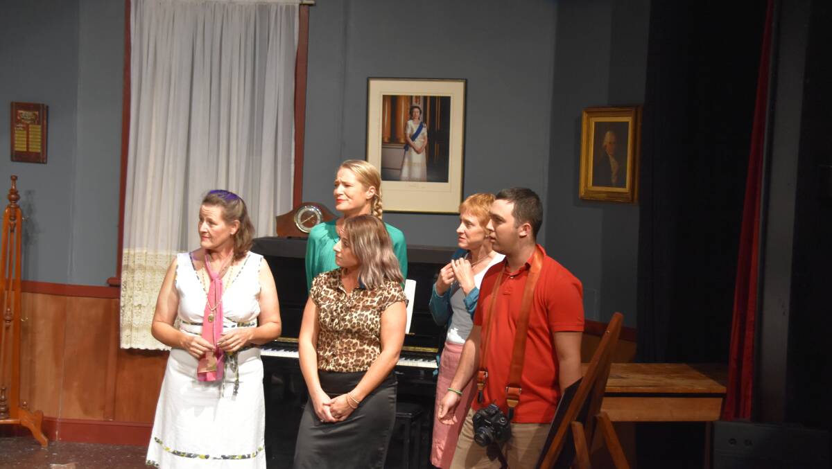 Some of the cast of Calendar Girls at their last dress rehearsal. 