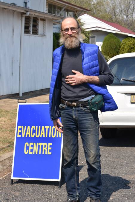 David Pieters evacuated the village after his house was destroyed, but has since moved back. 