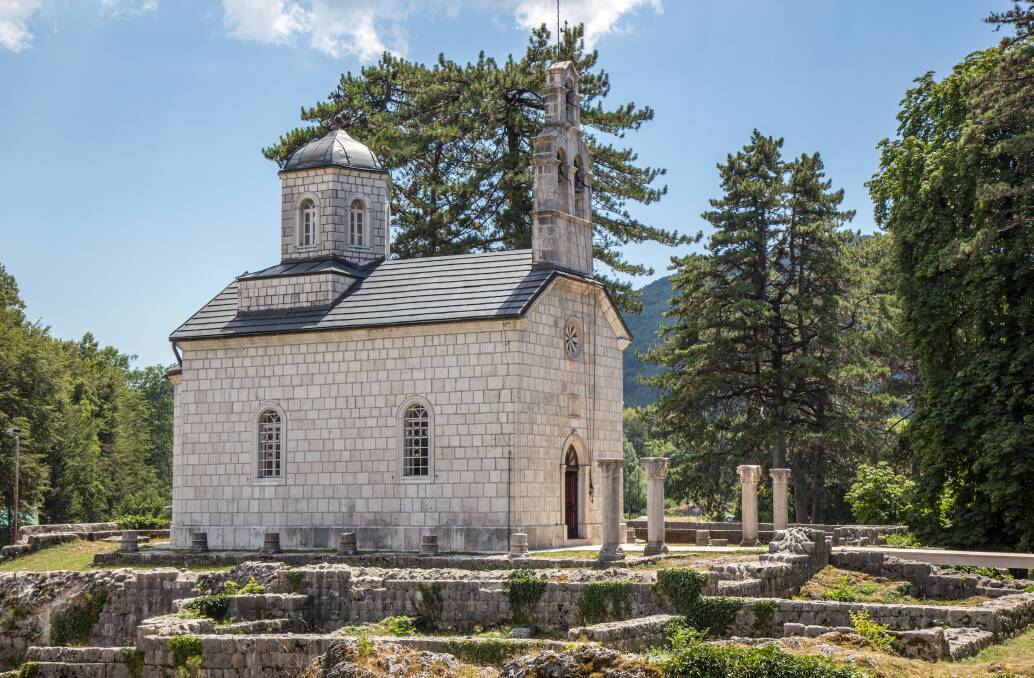 A small church is part of the heritage of the former capital of Cetinje. Picture: Michael Turtle